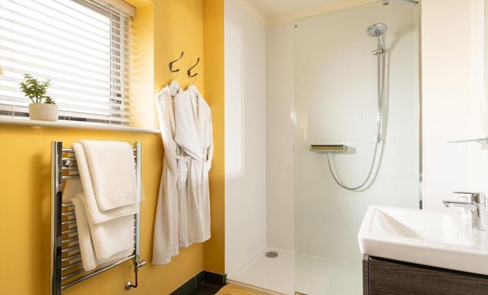 A spacious en suite
